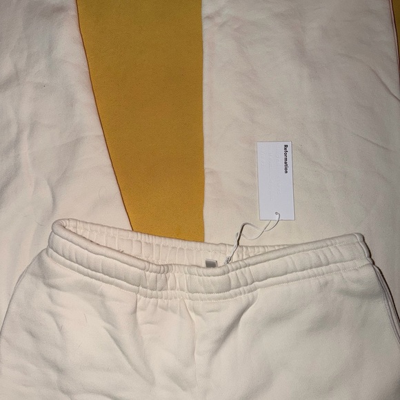 Reformation Cream Lounge Pants - Picture 3 of 4